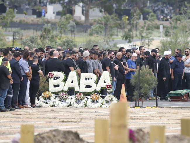 Mourners at Maghnie’s funeral. Picture: Wayne Taylor