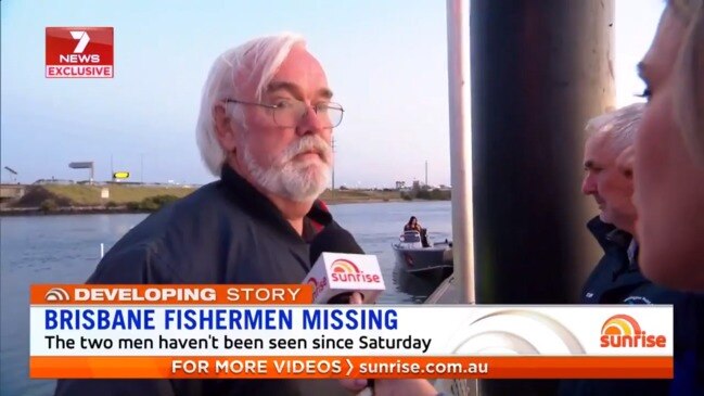 Family joins search for missing fishermen (Sunrise)