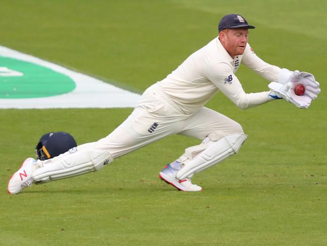 Bairstow has looked in good form since his return with the bat – but can he keep for five days on his surgically repaired leg? Picture: Mitchell Gunn/Getty Images