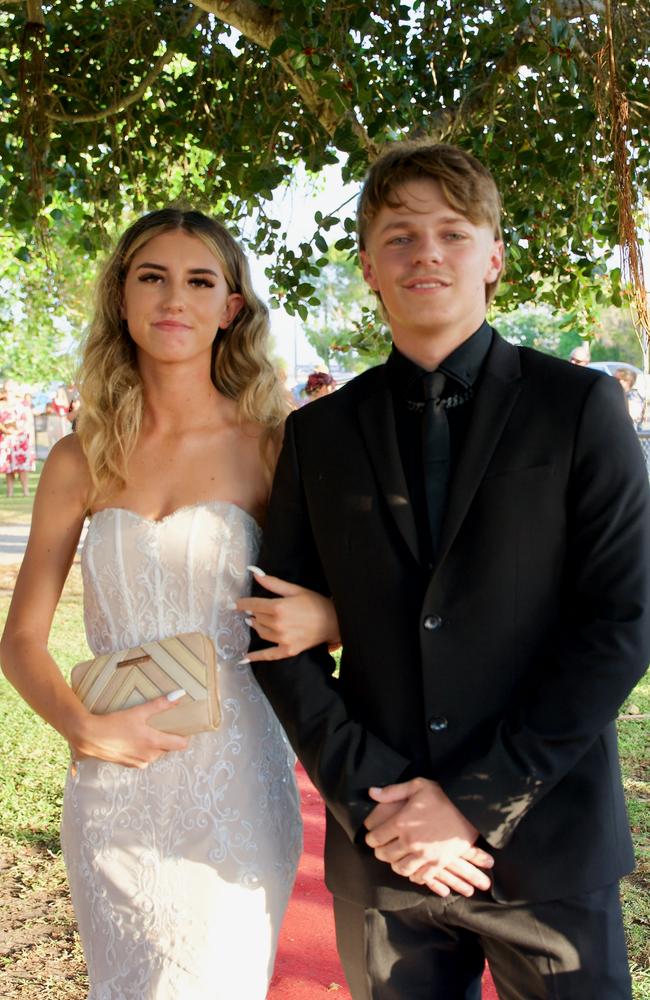 Lily Wilms and Kodi Ballinger at the Bowen State High School Year 12 Formal held on Friday, November 18, 2022.