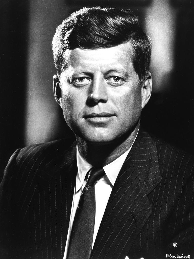 John Fitzgerald Kennedy was US President from 1961-1963. Picture: Fabian Bachrach/ Bachrach Studios