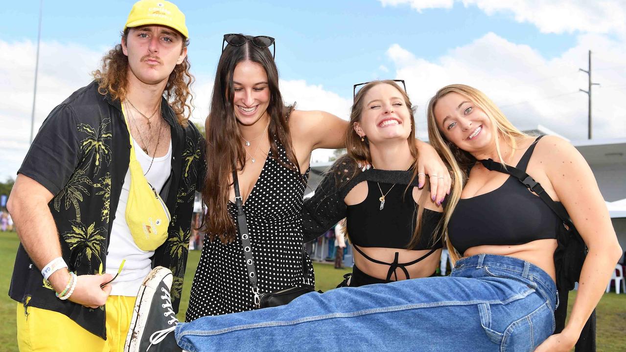 The Gibson crew at Groovin the Moo, Sunshine Coast 2023. Picture: Patrick Woods.