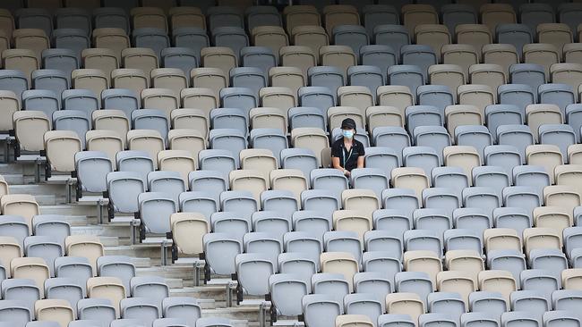 The only people in the stands last weekend were matchday officials.