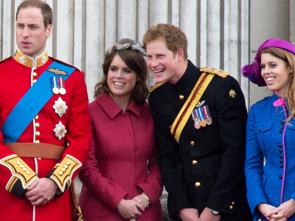 For many years, William and Harry’s relationship with Beatrice and Eugenie was super tight. Picture: Anwar Hussein/WireImage