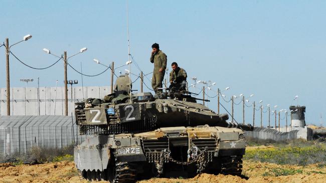 Israeli soldiers patrol the Gaza border. Picture: iStock