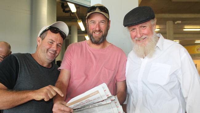Boys’ day out with Rob Kennedy, Peter Cockren and Barry Carpenter, from Eltham, at the Ballina Cup.