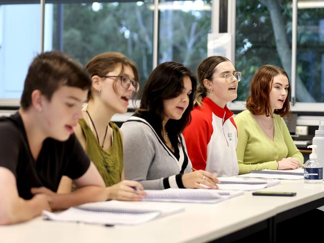 Students at the Creative Generation 2022 rehearsal. Photo: Steve Pohlner