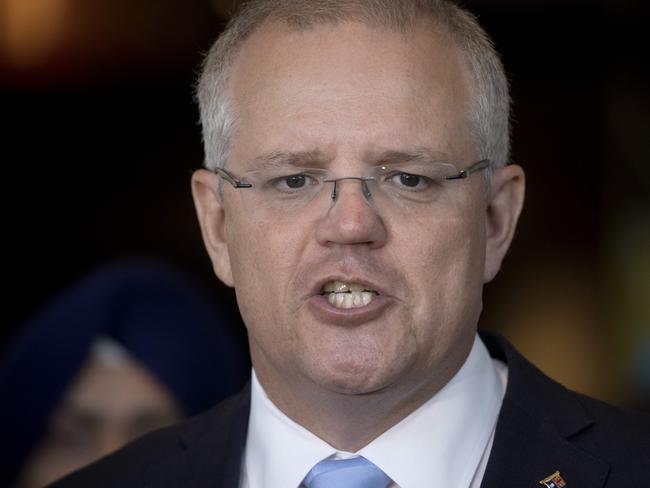 NSW Prime Minister Scott Morrison at the  Liberal Party Election Launch at Penrith Panthers. Photos by Chris Pavlich for The Australian