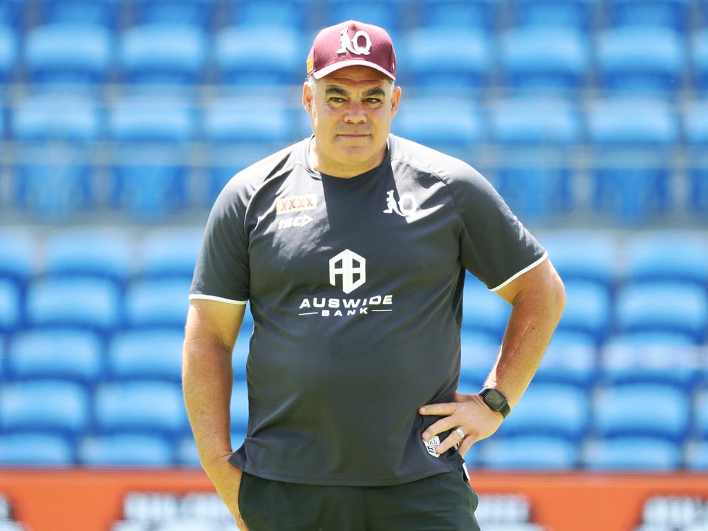 The ARL were not keen to have Kangaroos coach Mal Meninga involved in an official capacity with the Maroons. Picture: Nigel Hallett