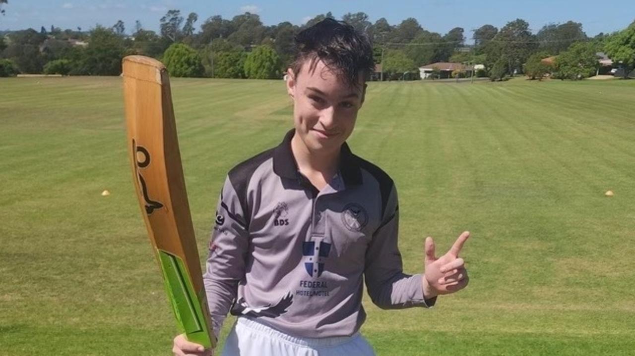 Souths junior cricket player Liam Burges