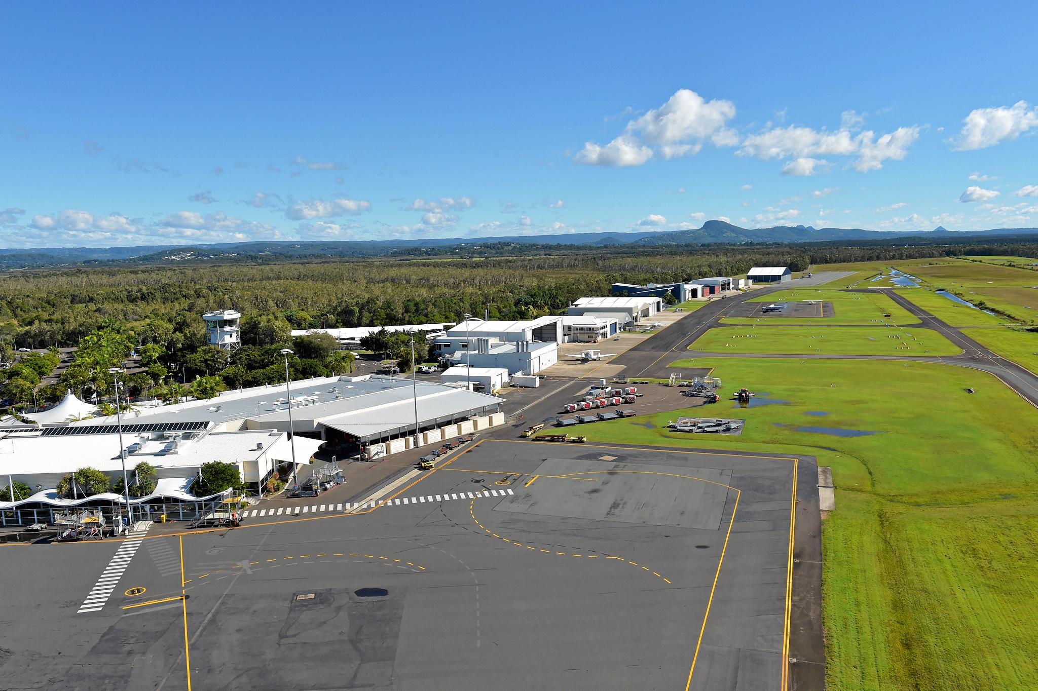 Aerials of the Sunshine Coast.Jetstar plane in front of the Susnhine Coast terminal, Sunshine Coast Airport. Picture: Warren Lynam