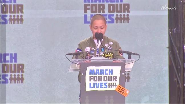 Emma Gonzalez honours Parkland victims in a stirring speech at March For Our Lives