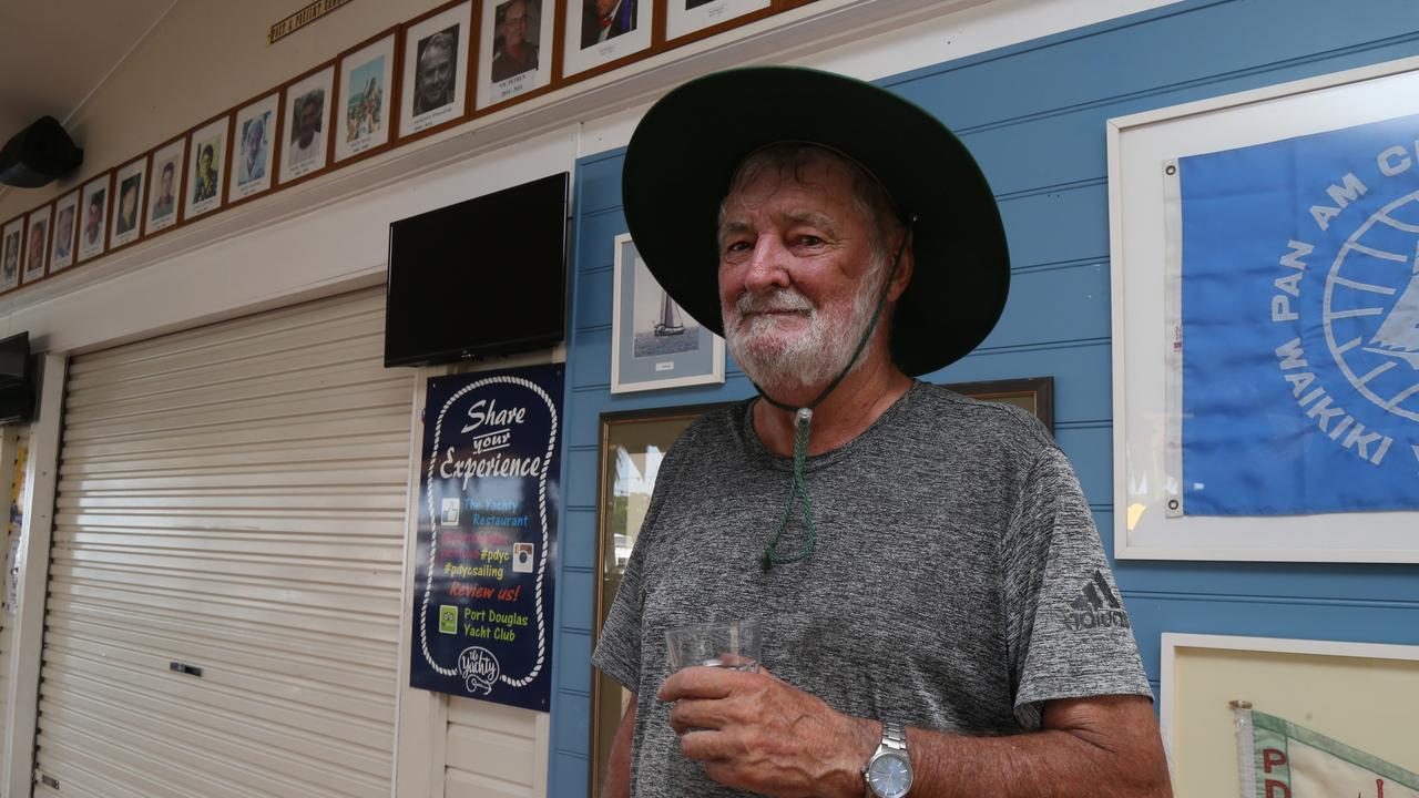 Former Port Douglas Yacht Club commodore Bob Standley is concerned about a cyclone storm surge coinciding with a high tide. Picture: Peter Carruthers