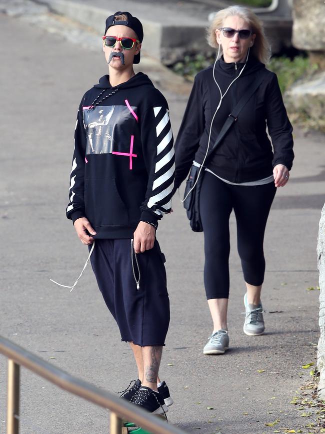 Justin Bieber spotted skating around Bondi. Picture: KHAPGG/Matrix