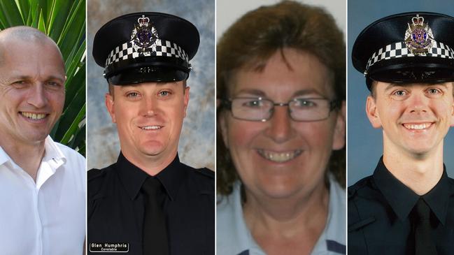 Senior Constable Kevin King, Constable Glen Humphris, Leading Senior Constable Lynette Taylor and Constable Joshua Prestney.