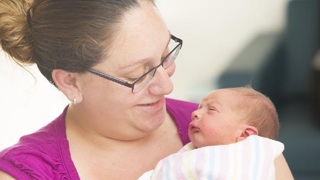 Ingrid Medina (29) with baby James Dean Butler. Picture: Melvyn Knipe