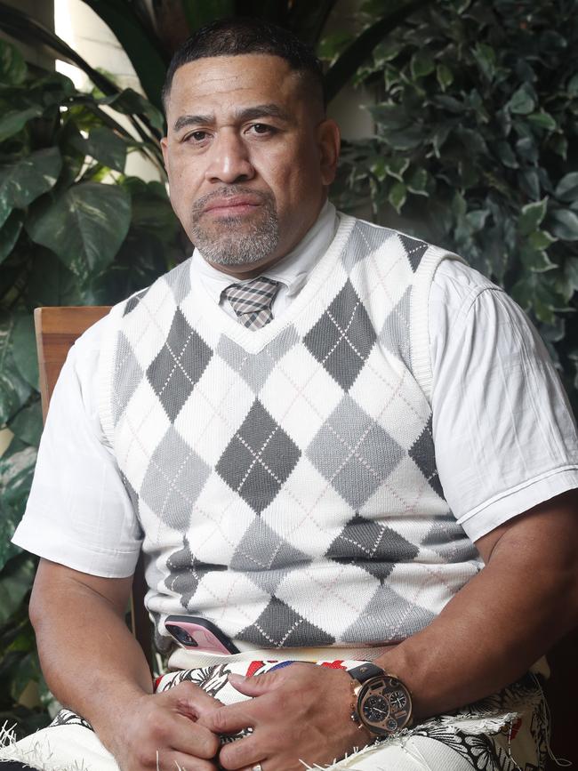 Former NRL bad boy John Hopoate has defended his parenting style. Picture: David Swift