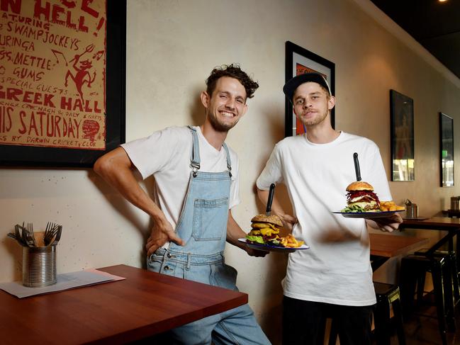 Brothers Alex and Eddie James have recently opened up a new Burger joint on Knuckey Street, 'Good Thanks' and business has started off great!Picture: Justin Kennedy