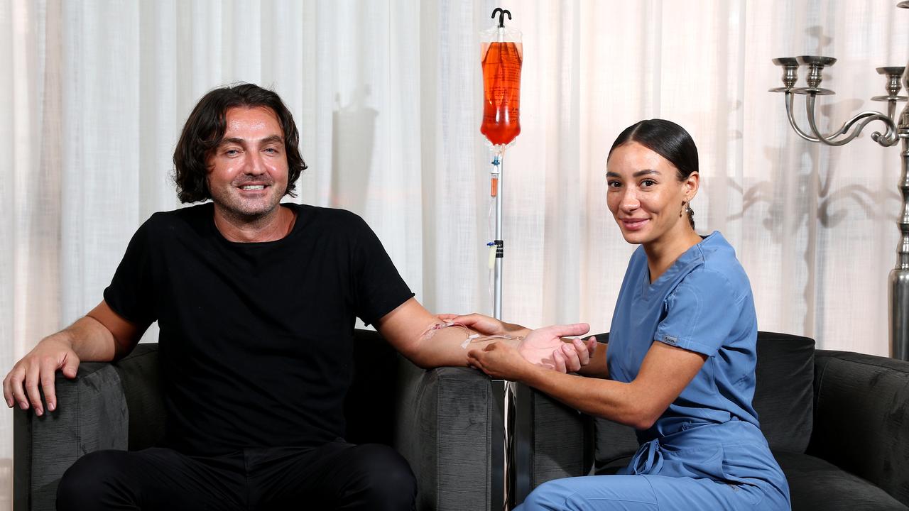 Businessman Ronnie Tarabay, director of The Fish House, has launched a new business called Mobile IV Drip and pictured with him is clinical nurse Jill Emmanuel, in Newstead. Picture David Clark