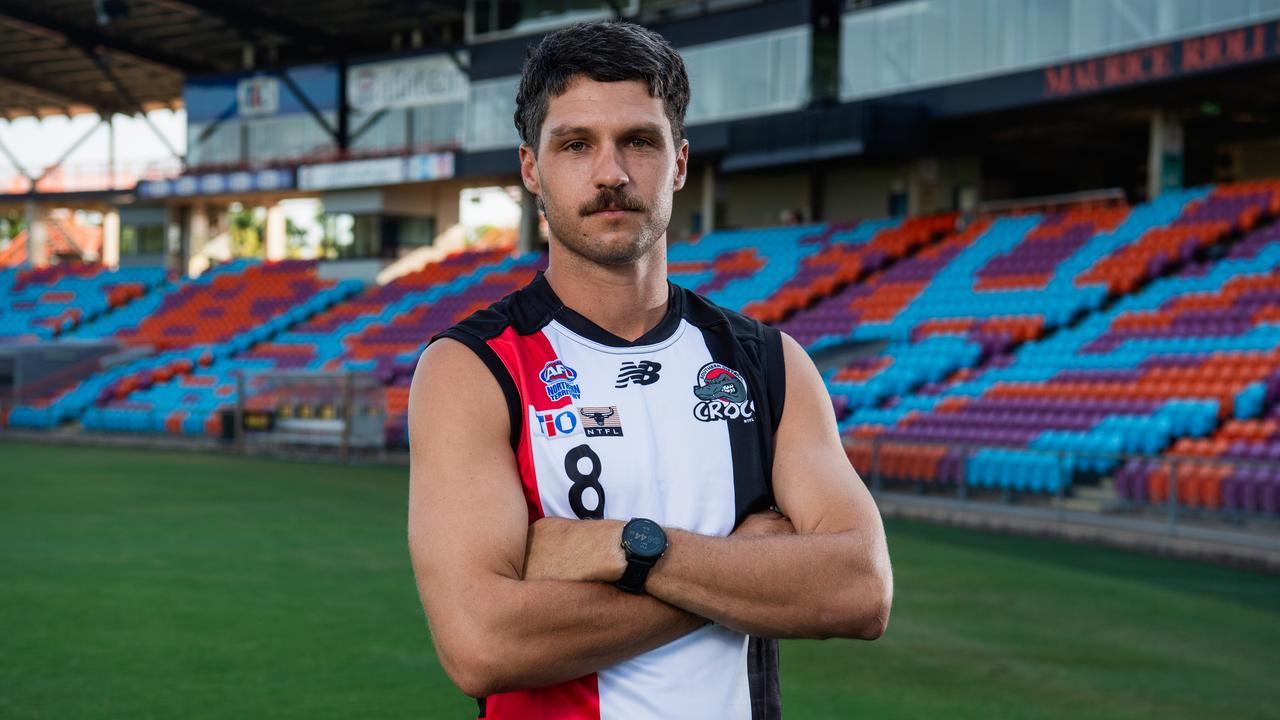 Southern Districts Football Club men’s captain Michael Bowden ahead of the 2024-25 NTFL season. Picture: Pema Tamang Pakhrin