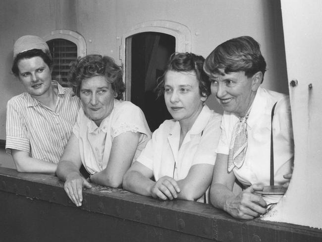 Doctor Isobel Bennett far right in 1959.  Picture: Museums Victoria