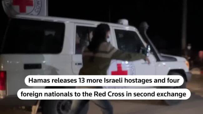 Red Cross transports freed Hamas hostages into Egypt