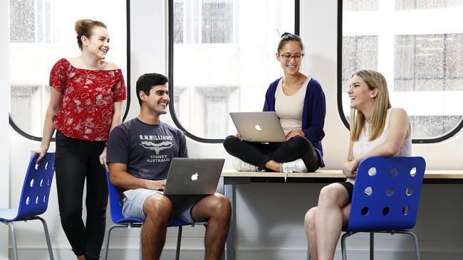 Aussie Millennials Clare Cribbin, Hardeep Gill, Anneka Diaz and Nicola Potter. Picture: Sam Ruttyn