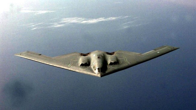 A Northrop B-2 Spirit stealth bomber.