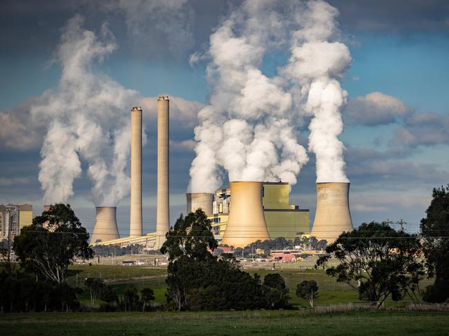 The Coalition has pledged to build seven nuclear power plants across Australia, including in Loy Yang in Victoria. Picture: Jake Nowakowski