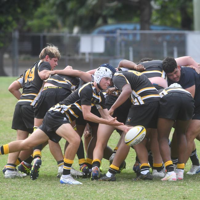 QLD Rugby Union State Championships (17-18 years boys) at the Townsville Sports Precinct. Friday May 23. Metro East against Capricorn. Picture: Evan Morgan