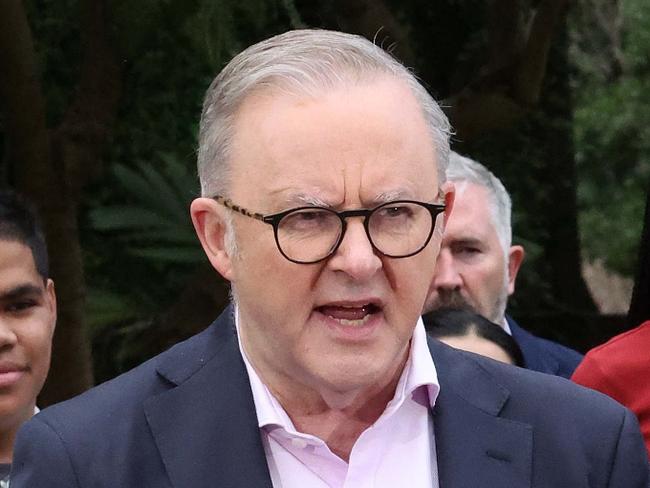 BRISBANE, AUSTRALIA. NewsWire Photos. JULY 13, 2024. Prime Minister Anthony Albanese announces Labor candidate for Brisbane Madonna Jarrett, Pictured. Picture: NewsWire/ Liam Kidston