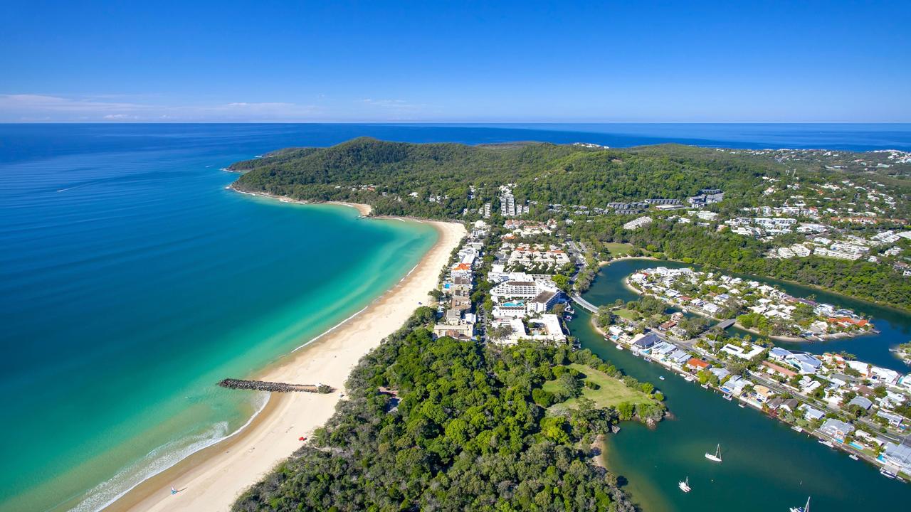 Aerial view of Noosa Heads.