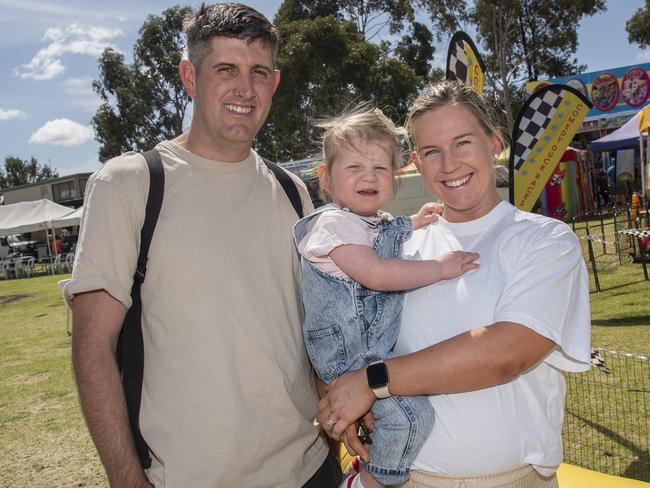 Brent Wiseman, Hennie Wiseman and Nicole Wiseman at the 2024 Swan Hill Show Picture: Noel Fisher