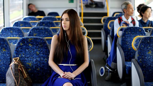 Laura Sullivan says trains are scary places to be for young women. Picture: Brianne Makin