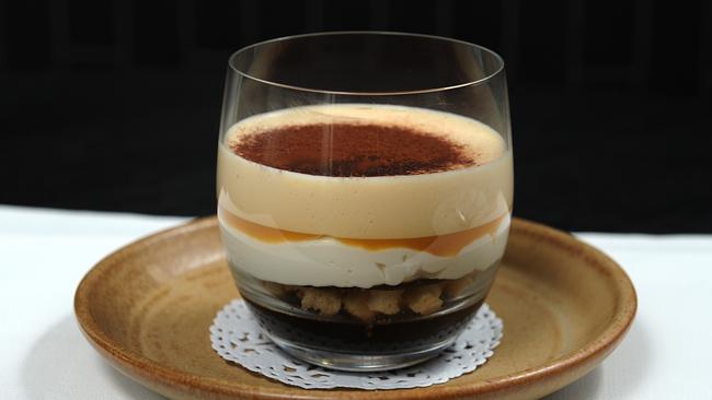 Five-layer tiramisu at Sarti. Picture: Ellen Smith