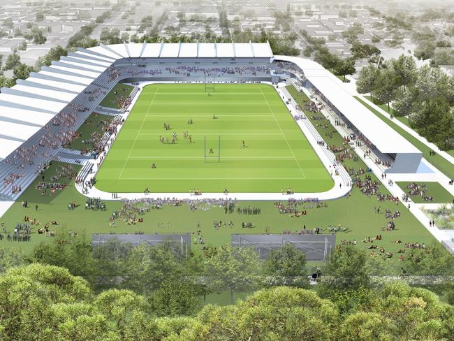 One of six redevelopment plans for proposed for Brookvale Oval.