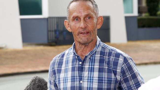 Ricki Jones, the father of alleged football fight victim Josh Jones, outside Cleveland Magistrates Court on May 12. Picture: Tertius Pickard