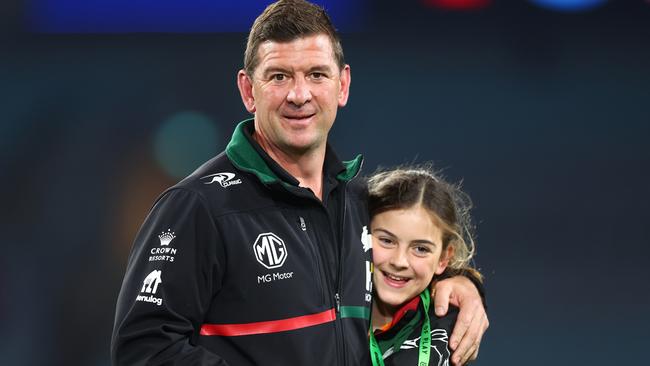 Rabbitohs head coach Jason Demetriou has Covid. Picture: Mark Metcalfe/Getty Images