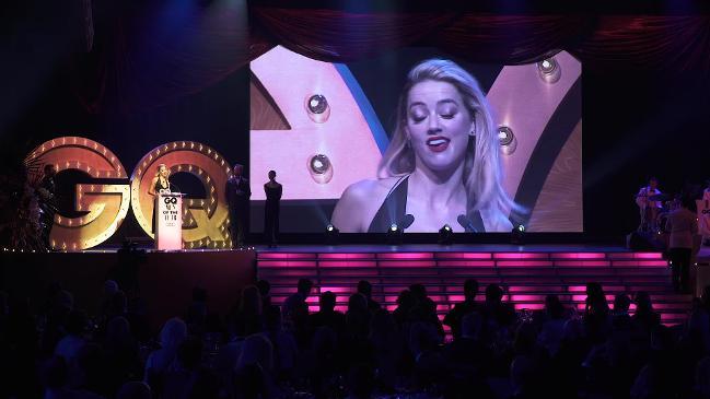 Amber Heard Accepts GQ Award