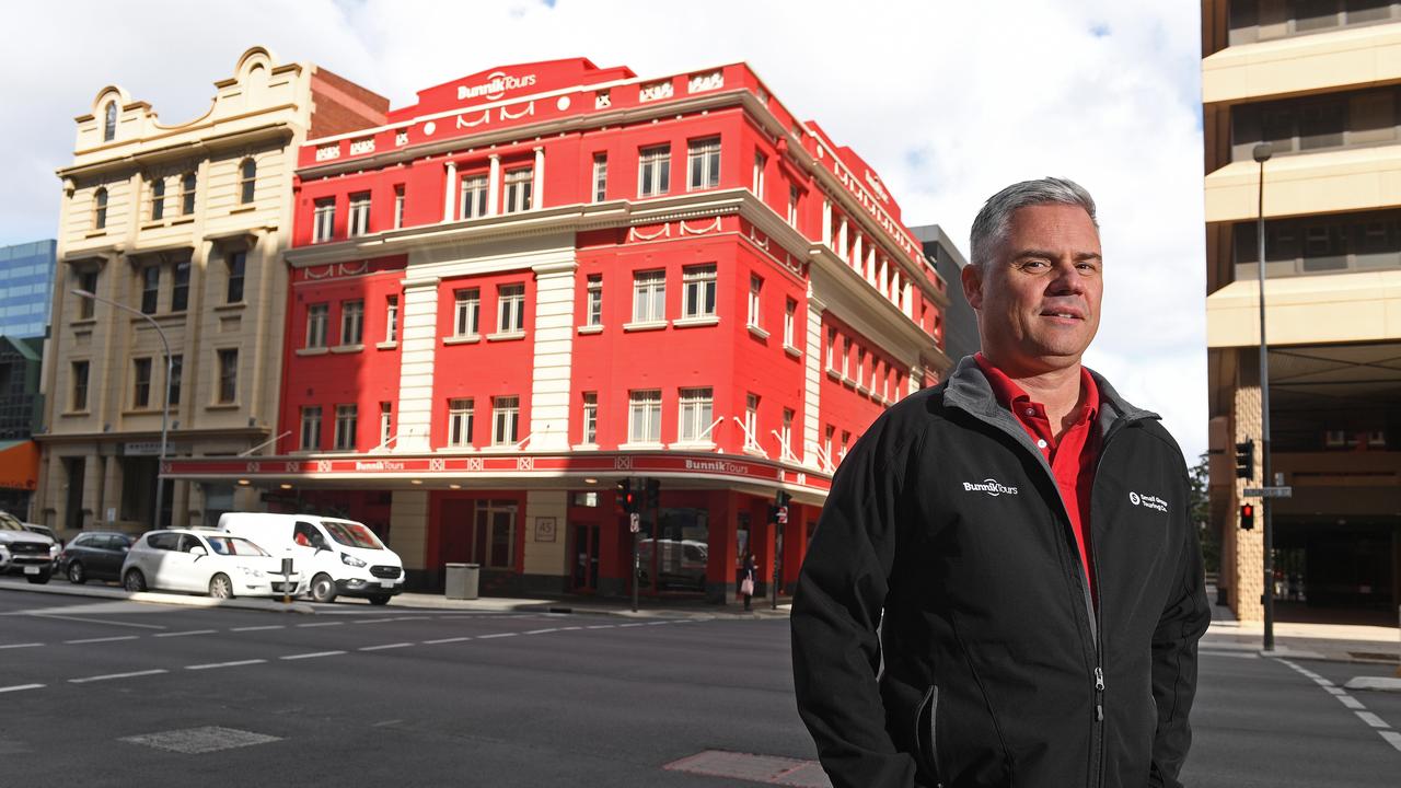 Dennis Bunnik, chief executive of Bunnik Tours in Adelaide, called for financial support for the travel industry. Picture: Tom Huntley