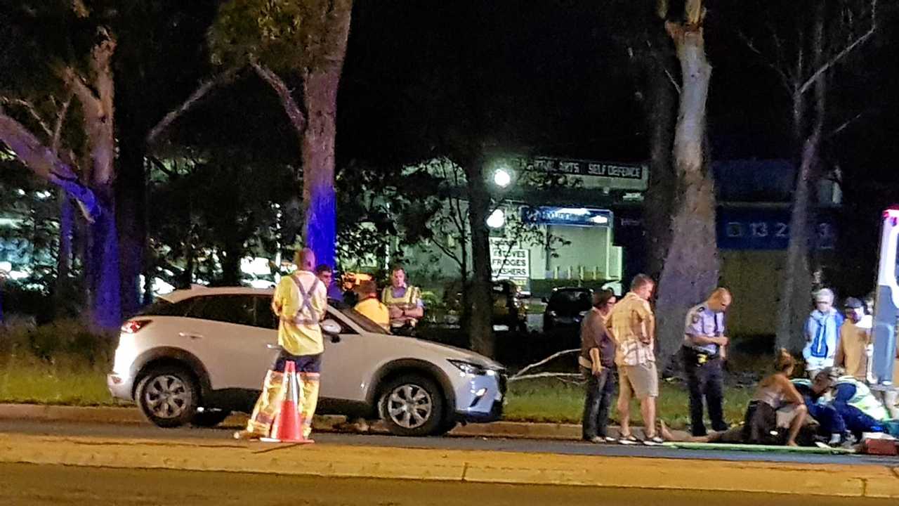 A man has been struck by a car on the Pacific Highway in Coffs Harbour. Picture: Frank Redward