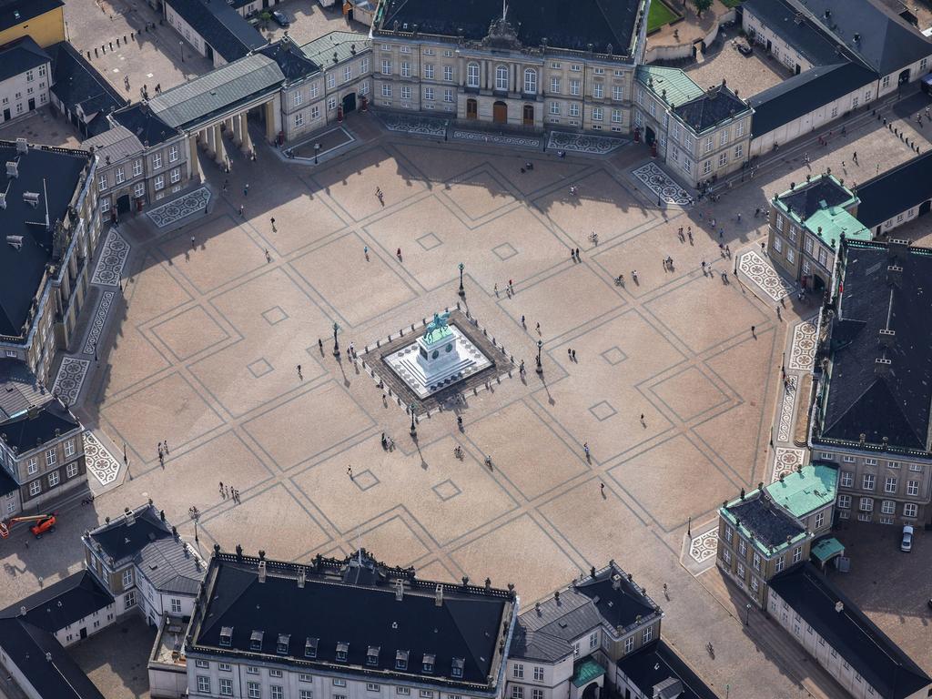 Aerial view of the Amalienborg Palace. Picture: David Gray/Getty Images