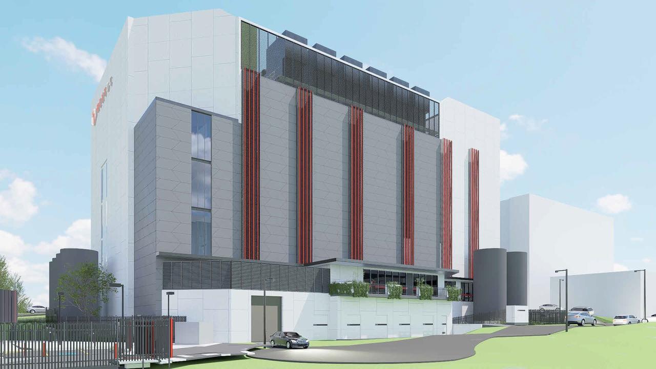 Concept images for NextDC proposed seven storey office building with a built in data centre next to their existing premises in the Darwin CBD. February 2025. Picture: NextDC / Hames Sharley