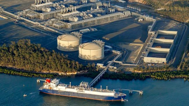 LNG facility on Curtis Island in Queensland.