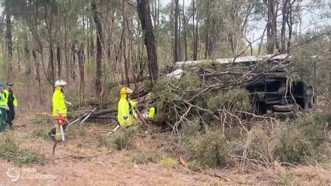 RACQ CapRescue were called to a truck rollover at St Lawrence