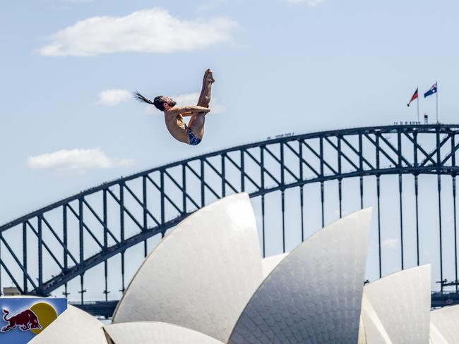 The Red Bull Cliff Diving World Series last month. Picture: Getty Images