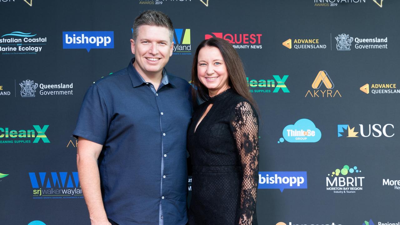 Moreton Bay Region Business Excellence and Innovation Awards 2019. Jaymes and Melissa Redsell from A Brave Life. Picture: Dominika Lis