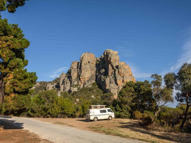 Mount Arapiles is one of Australia’s premier rock climbing spots. Picture: Jason Edwards