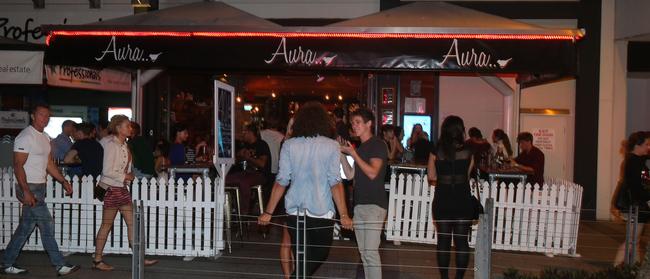 Aura on the night of the Broadbeach bikie brawl. Picture: Richard Gosling.