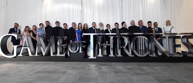 The Game of Thrones cast attends the season 8 screening in Belfast last week. Picture: Charles McQuillan/Getty